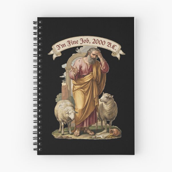 Item preview, I'm Fine Job 2000 BC Bible Meme Humor designed and sold by Redgiant87x.