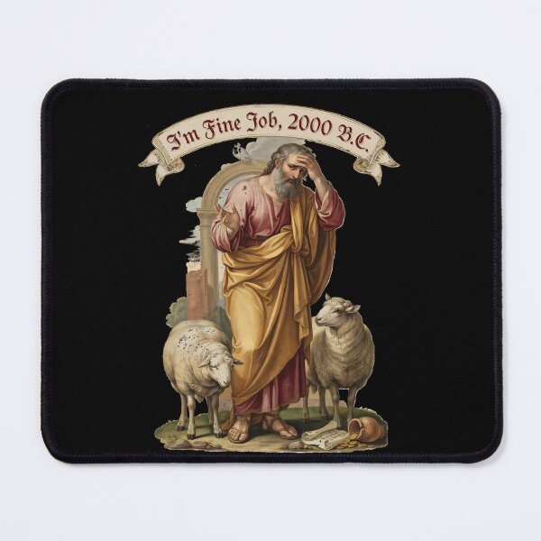 Item preview, I'm Fine Job 2000 BC Bible Meme Humor designed and sold by Redgiant87x.
