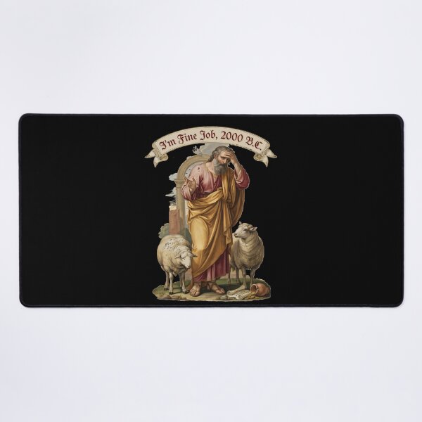 Item preview, I'm Fine Job 2000 BC Bible Meme Humor designed and sold by Redgiant87x.