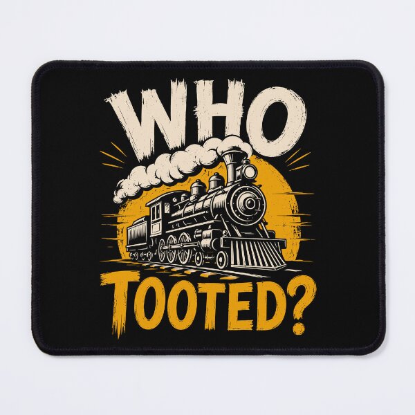 Item preview, Who Tooted Funny Train Locomotive Lover designed and sold by gordonbwyashop.