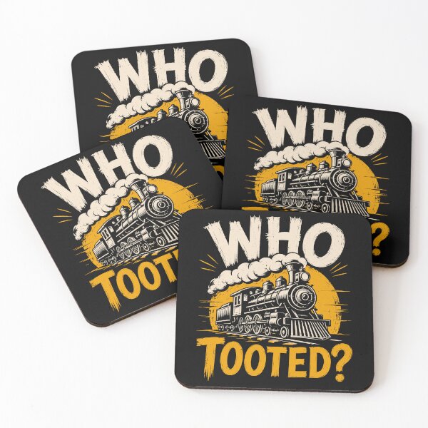 Item preview, Who Tooted Funny Train Locomotive Lover designed and sold by gordonbwyashop.