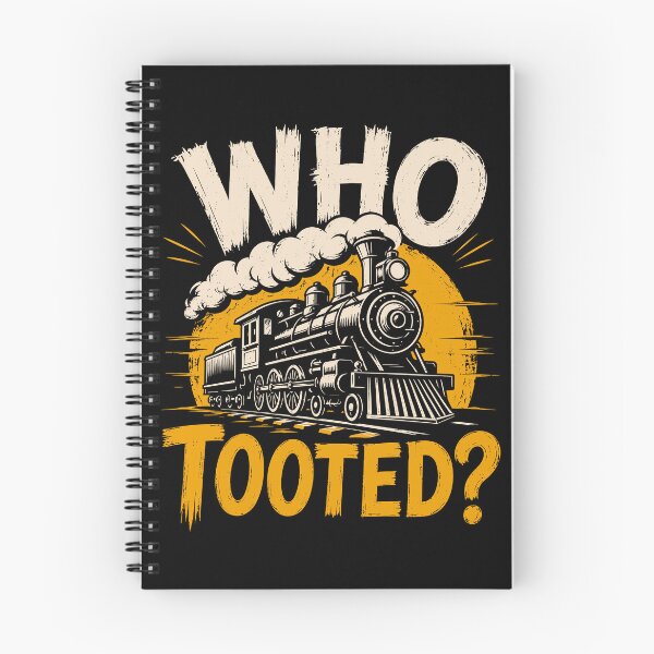 Item preview, Who Tooted Funny Train Locomotive Lover designed and sold by gordonbwyashop.
