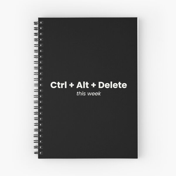 Item preview, Ctrl + Alt + Delete This Week designed and sold by ChaiAndInkCo.