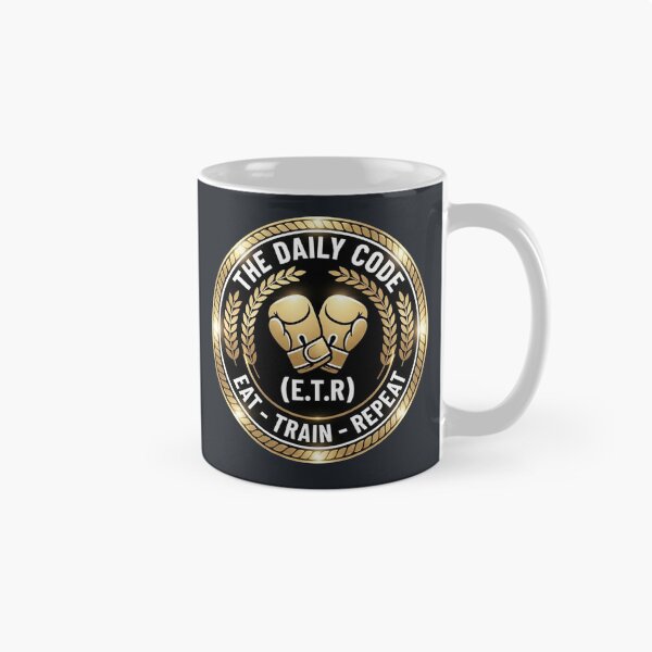 Item preview, Eat Train Repeat Boxing Badge designed and sold by anidiots-studio.