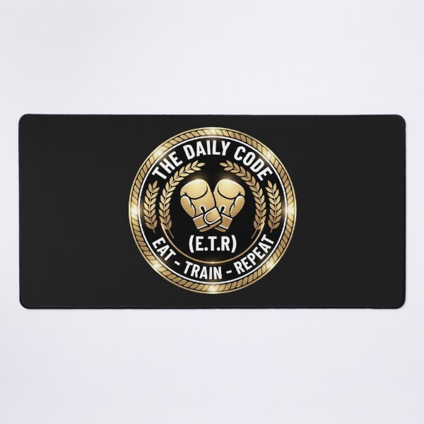 Item preview, Eat Train Repeat Boxing Badge designed and sold by anidiots-studio.