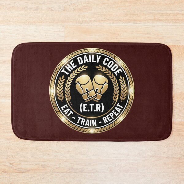 Item preview, Eat Train Repeat Boxing Badge designed and sold by anidiots-studio.