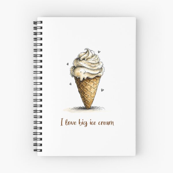 Item preview, Chocolate ice cream with latte coffee flavor - I love big iceam designed and sold by MaciejRudzinsky.