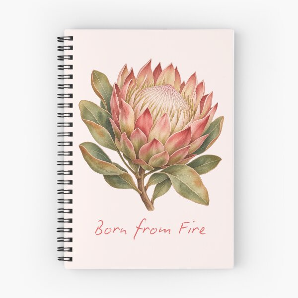 Item preview, Born from Fire King Protea Watercolor designed and sold by mycute-stickers.