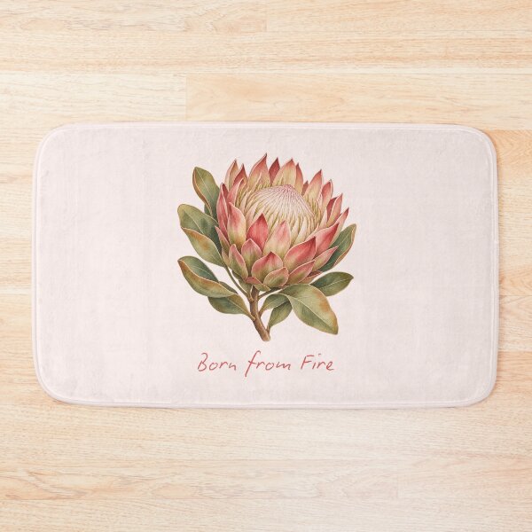 Item preview, Born from Fire King Protea Watercolor designed and sold by mycute-stickers.