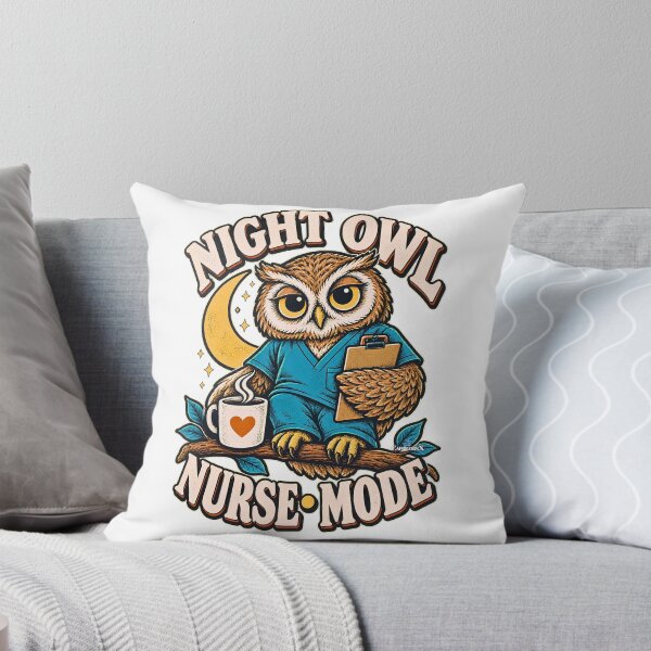 Item preview, Night Shift Nurse Night Owl Nurse Mode designed and sold by EvergreenPark - Tee Studio.