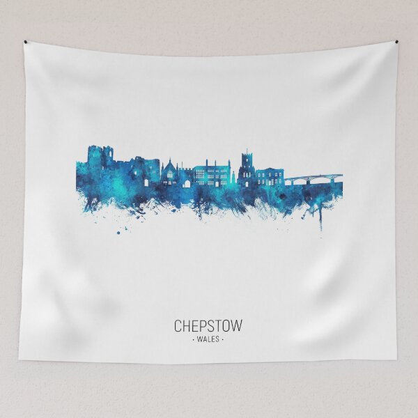 Item preview, Chepstow Wales Skyline designed and sold by ArtPrints.