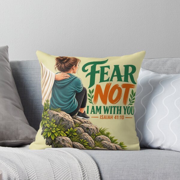 Item preview, Fear Not I am With You Bible Verse designed and sold by PunchDrop.