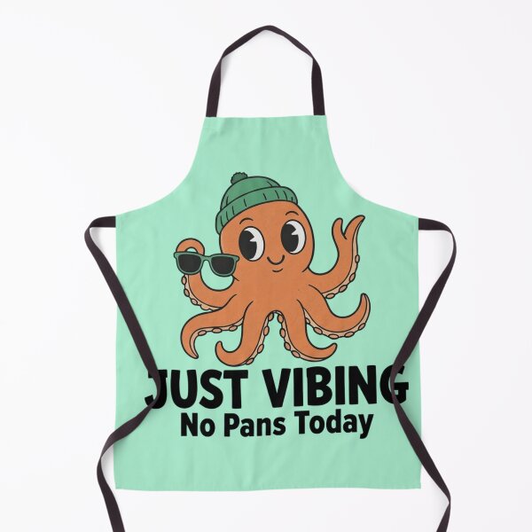 Item preview, Just Vibing Octopus – Funny Chill Sea Creature Quote Art designed and sold by ZyxDes.