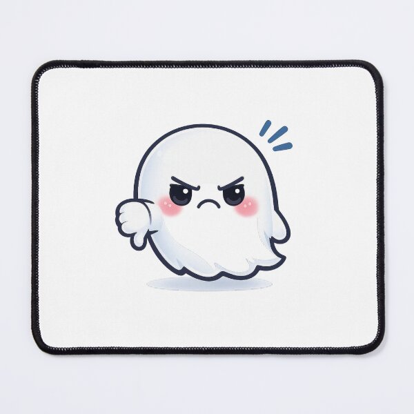 Item preview, Angry Pointing Ghost – Soft Pastel Kawaii Fierce Spirit designed and sold by Sommium .