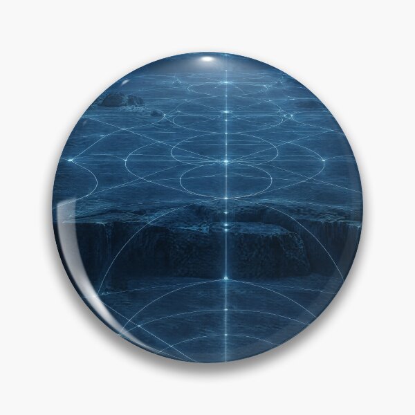 Item preview, Glowing Blue Ocean Floor Sacred Geometry Lattice Grid designed and sold by monkeybusiness.pt.