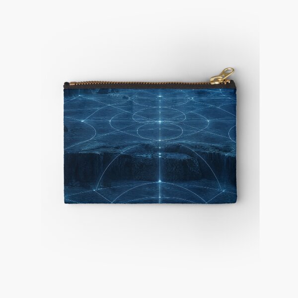 Item preview, Glowing Blue Ocean Floor Sacred Geometry Lattice Grid designed and sold by monkeybusiness.pt.