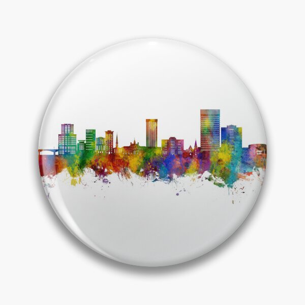 Item preview, Greenville South Carolina Skyline designed and sold by ArtPrints.
