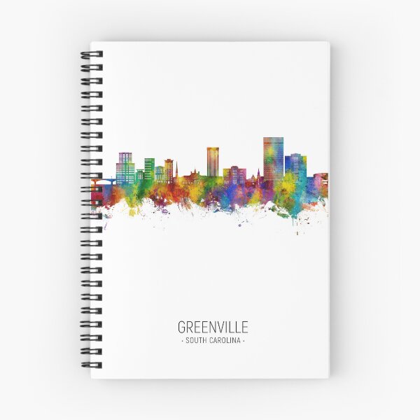 Item preview, Greenville South Carolina Skyline designed and sold by ArtPrints.