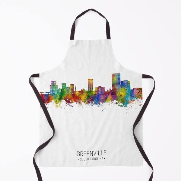 Item preview, Greenville South Carolina Skyline designed and sold by ArtPrints.