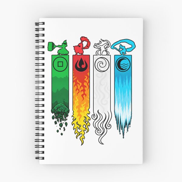 Item preview, Elemental Bending Inspired Avatar Design with Air, Water, Earth, and Fire Elements designed and sold by Milk McLactose.