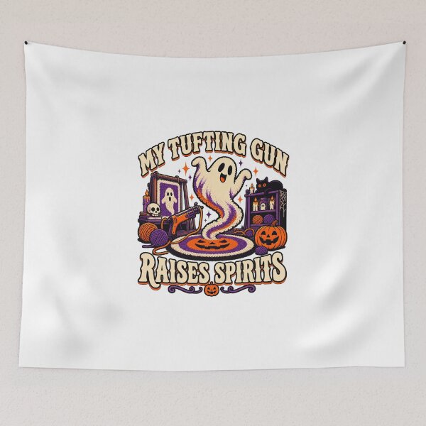 Item preview, Haunted Tufting Studio Raises Spirits designed and sold by UrbanCanvvas.