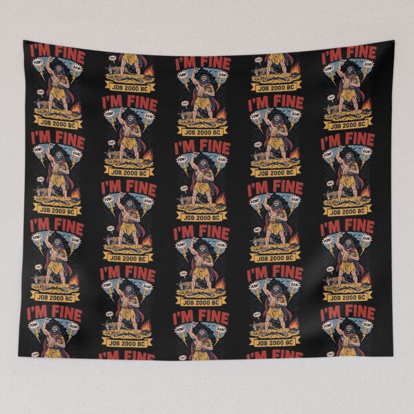 Item preview, I'm Fine Job 2000 BC Funny Bible Reference designed and sold by Redgiant87x.