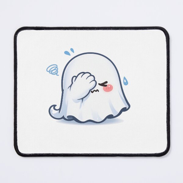Item preview, Embarrassed Ghost – Soft Pastel Kawaii Shy Spirit designed and sold by Sommium .