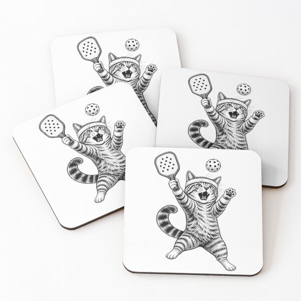 Item preview, Funny Pickleball Cat Vintage Paddle Ball Lover designed and sold by Morescitaf.