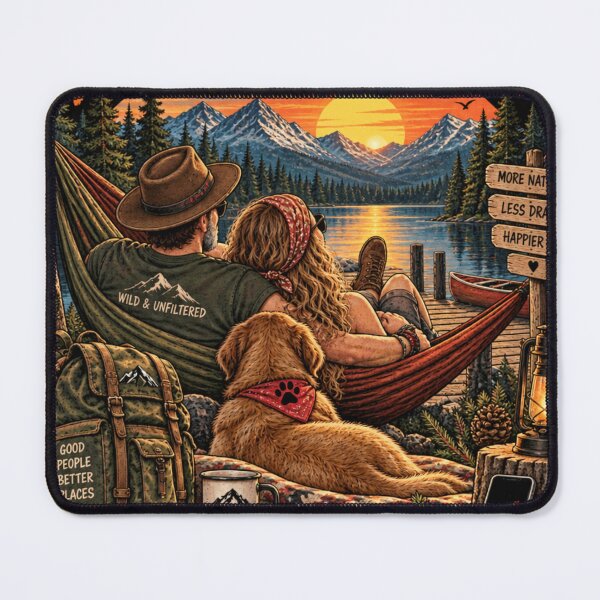 Item preview, No Signal Fully Connected – Retro Outdoor Camping Adventure designed and sold by JanRizz.