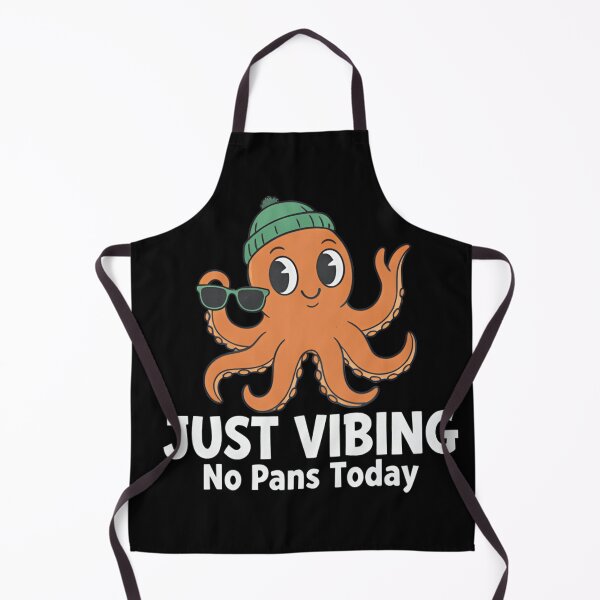 Item preview, Just Vibing Octopus – Funny Chill Sea Creature Quote Art designed and sold by ZyxDes.