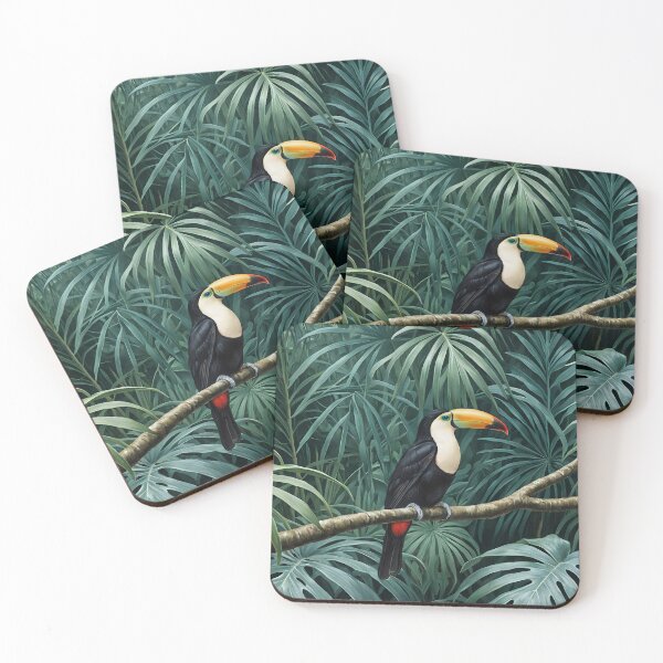 Item preview, Emerald Canopy Toucan in the Tropical Jungle designed and sold by TAMAJAD.
