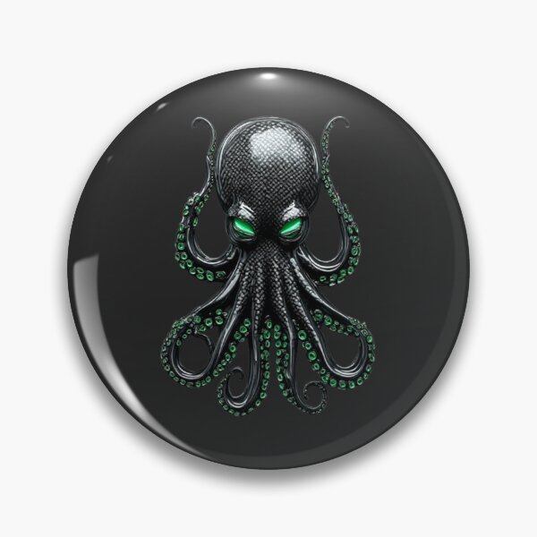 Item preview, Cybernetic Kraken - Emerald Carbon Biomechanical Octopus designed and sold by Shift-Bloom.