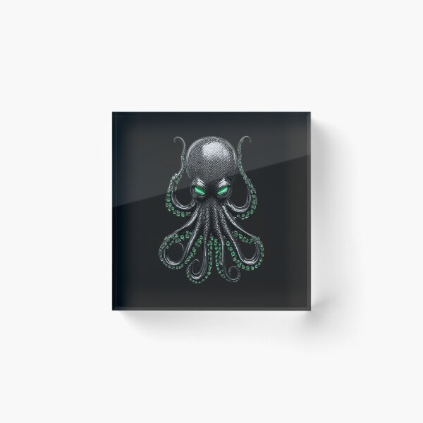 Item preview, Cybernetic Kraken - Emerald Carbon Biomechanical Octopus designed and sold by Shift-Bloom.