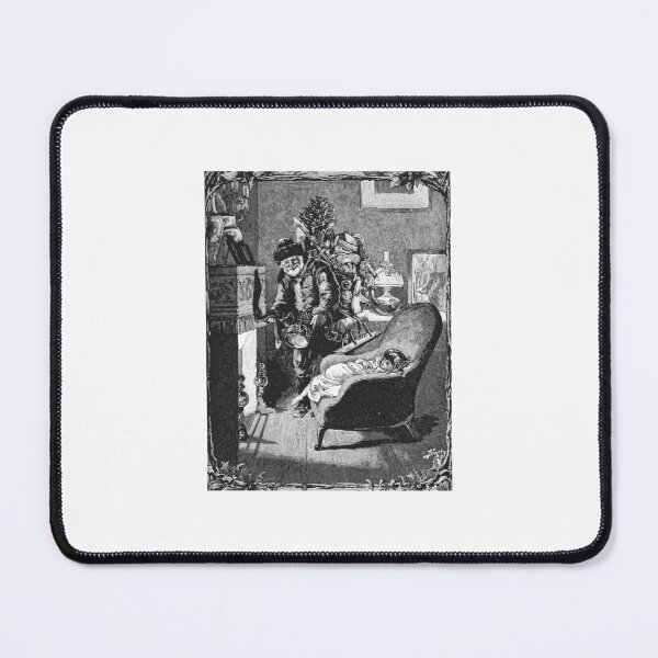 Item preview, Vintage Santa Claus Delivering Gifts Illustration designed and sold by Antique Science Press.