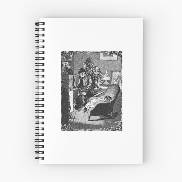 Item preview, Vintage Santa Claus Delivering Gifts Illustration designed and sold by Antique Science Press.
