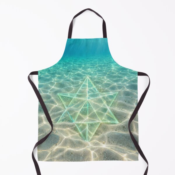Aperçu de l'œuvre Étoile Merkaba en verre Géométrie sacrée Lagon tropical peu profond créée et vendue par monkeybusiness.pt.
