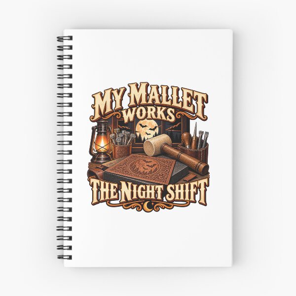 Item preview, Night Shift Leather Tooling Workshop designed and sold by UrbanCanvvas.