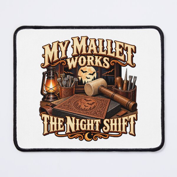 Item preview, Night Shift Leather Tooling Workshop designed and sold by UrbanCanvvas.