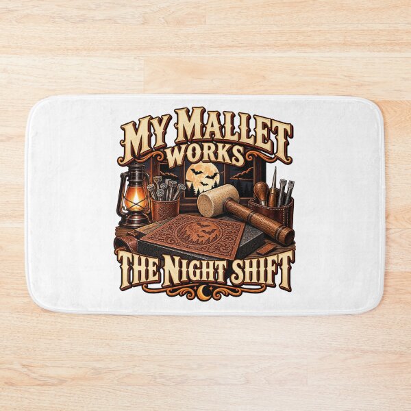 Item preview, Night Shift Leather Tooling Workshop designed and sold by UrbanCanvvas.