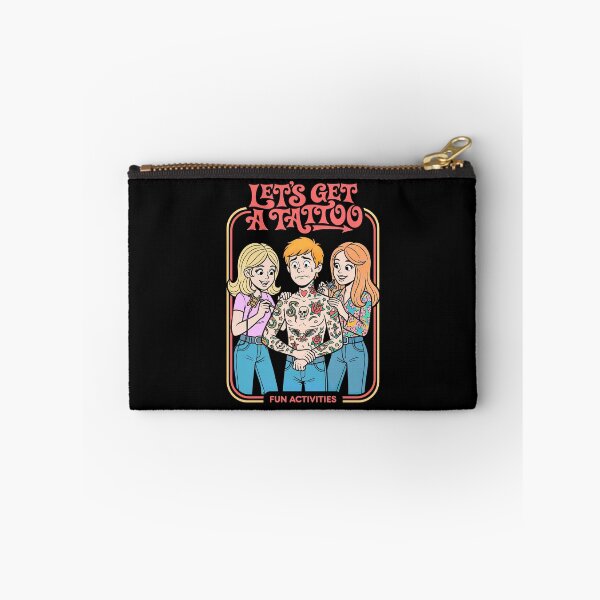 Item preview, Let's Get A Tattoo Funny Tattoos Retro Activity Book Cover designed and sold by GrandeDuc.