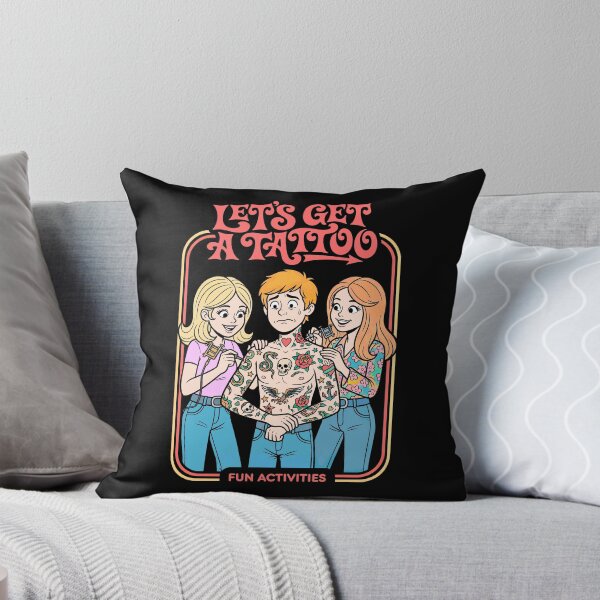 Item preview, Let's Get A Tattoo Funny Tattoos Retro Activity Book Cover designed and sold by GrandeDuc.
