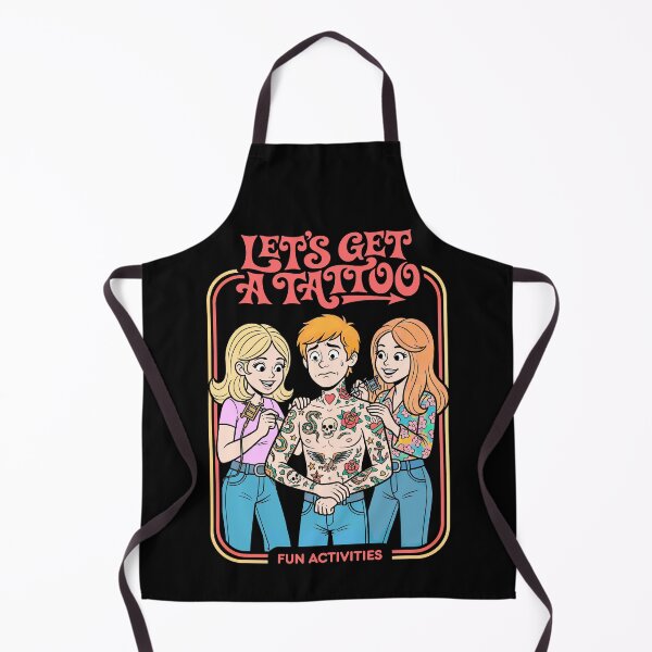 Item preview, Let's Get A Tattoo Funny Tattoos Retro Activity Book Cover designed and sold by GrandeDuc.