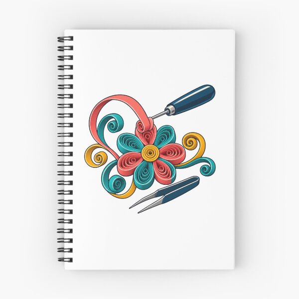 Item preview, Colorful Paper Quilling Flower Artist Gift designed and sold by UrbanCanvvas.