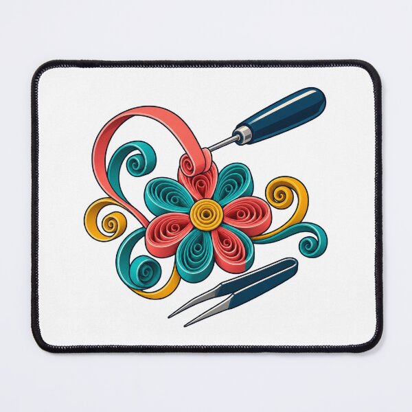 Item preview, Colorful Paper Quilling Flower Artist Gift designed and sold by UrbanCanvvas.