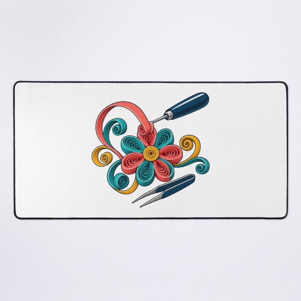 Item preview, Colorful Paper Quilling Flower Artist Gift designed and sold by UrbanCanvvas.