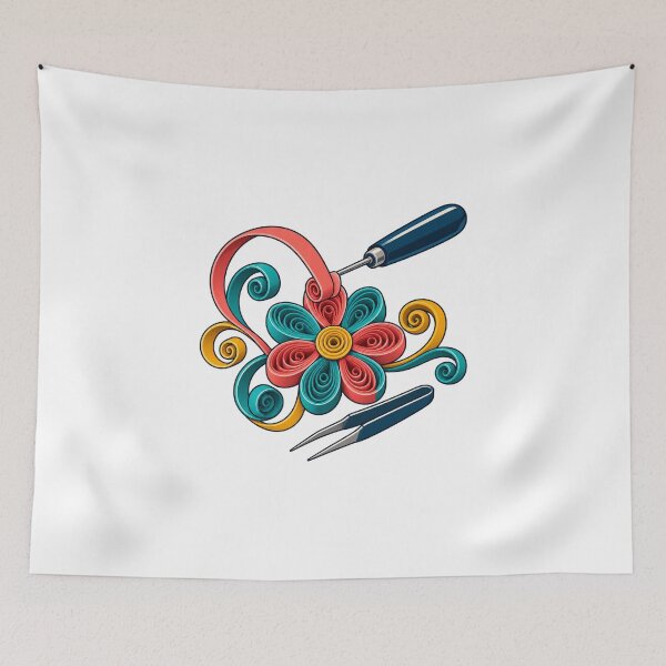 Item preview, Colorful Paper Quilling Flower Artist Gift designed and sold by UrbanCanvvas.