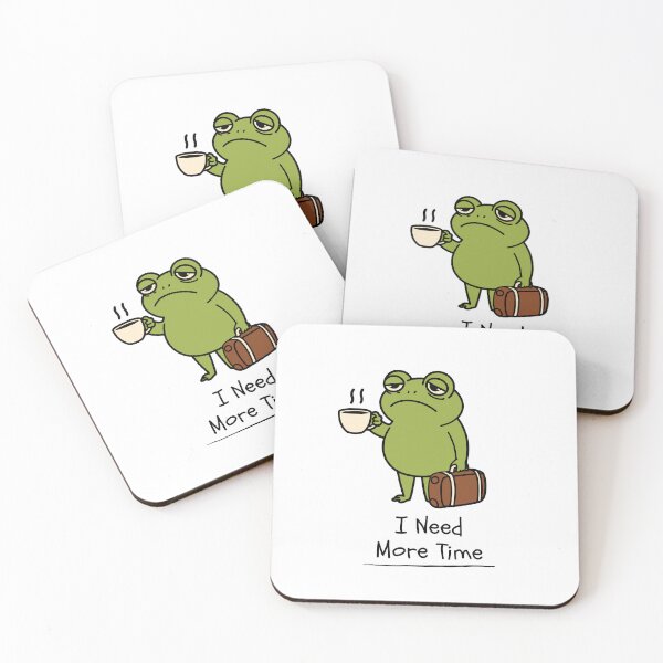 Item preview, I Need More Time Tired Frog Design designed and sold by FlareCraftStudio.