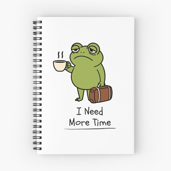Item preview, I Need More Time Tired Frog Design designed and sold by FlareCraftStudio.