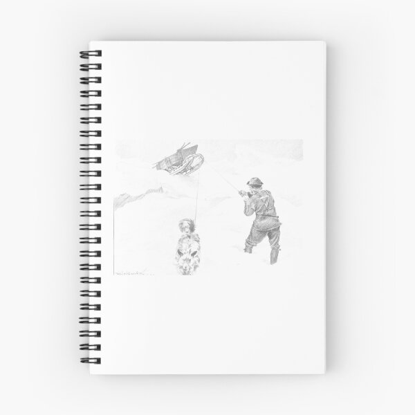 Item preview, Antique Arctic Explorer and Sled Dog Sketch designed and sold by Antique Science Press.