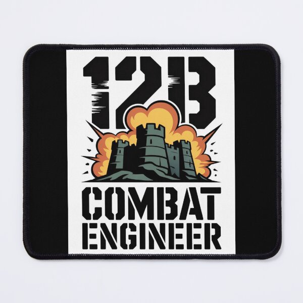 Item preview, 12B Combat Engineer — Exploding Castle Emblem U.S. Army Military Engineering Graphic designed and sold by GFamilyC.